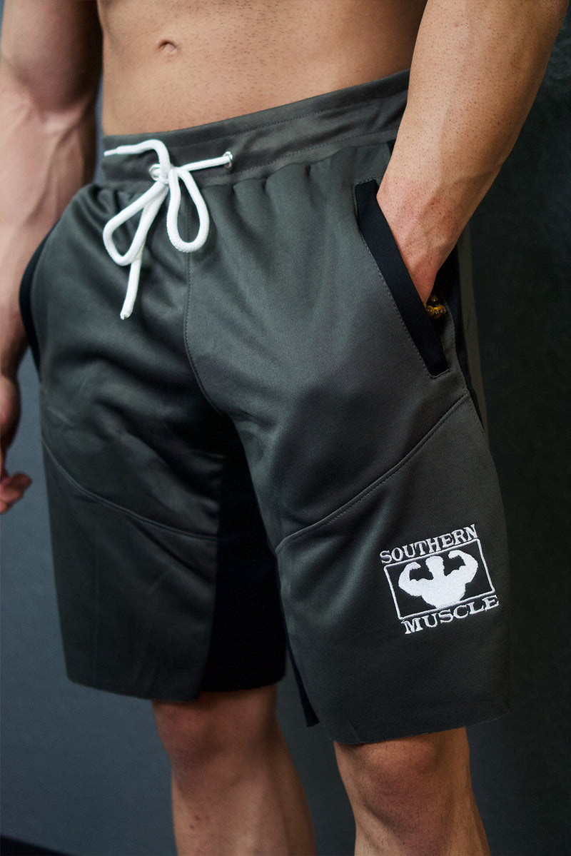 Men's Gym Shorts with Side Zipper Pockets