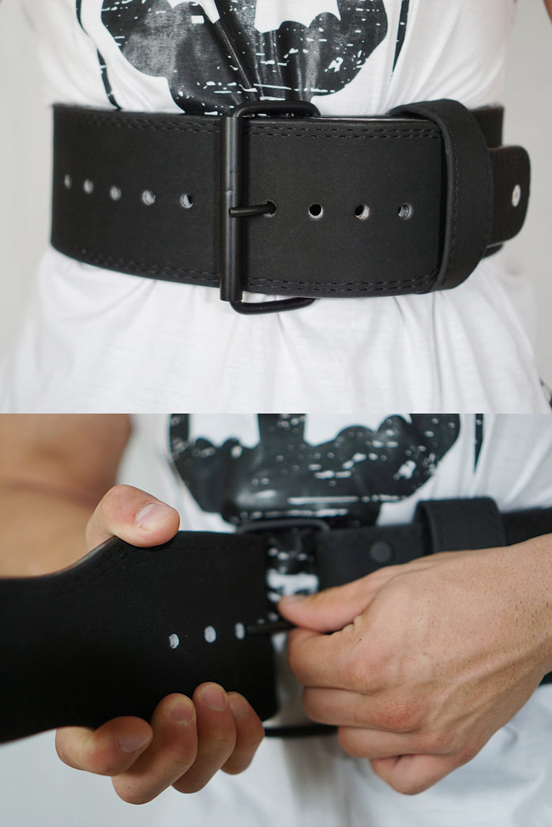 10mm  Single Prong leather Belt