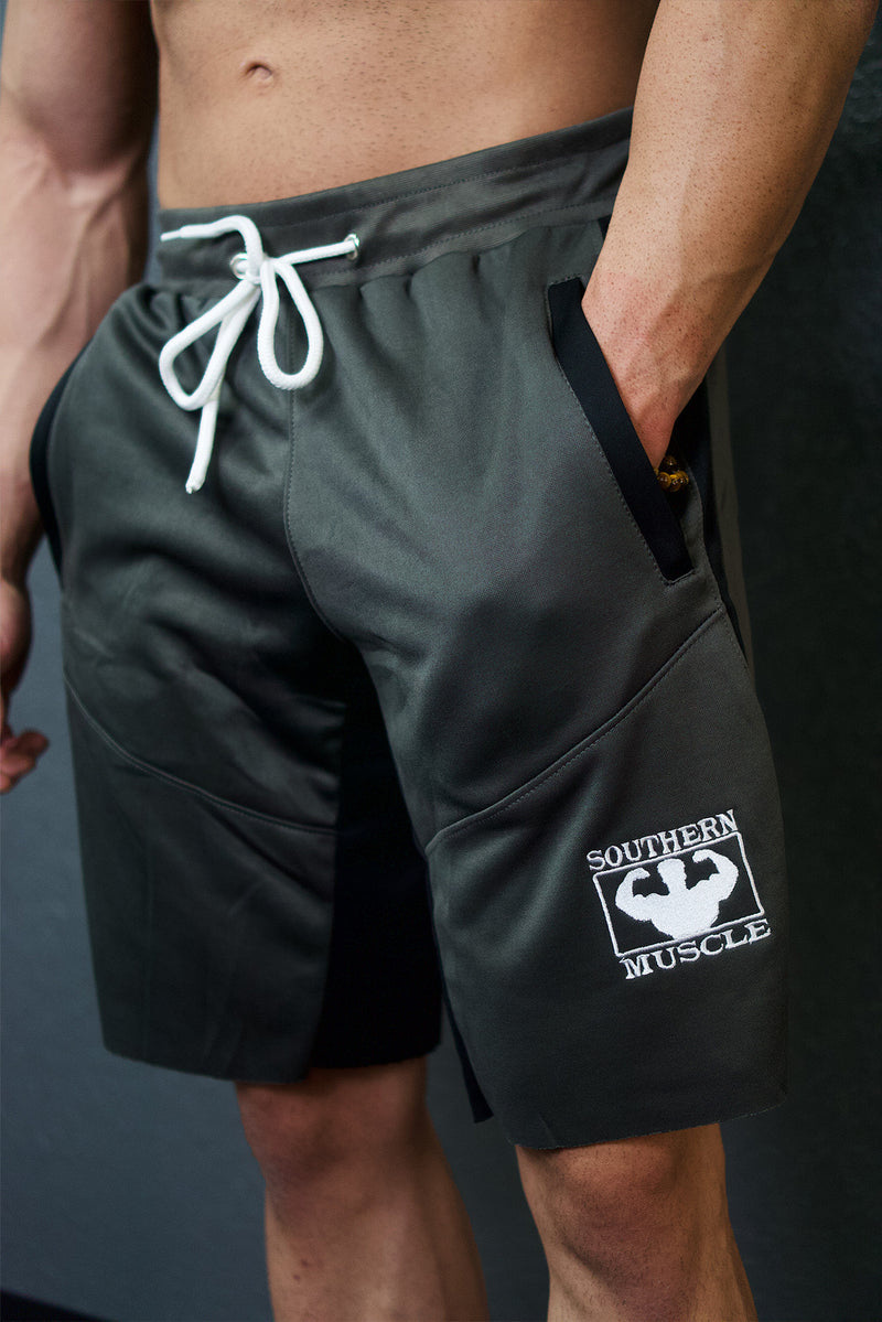 Men's Gym Shorts with Side Zipper Pockets