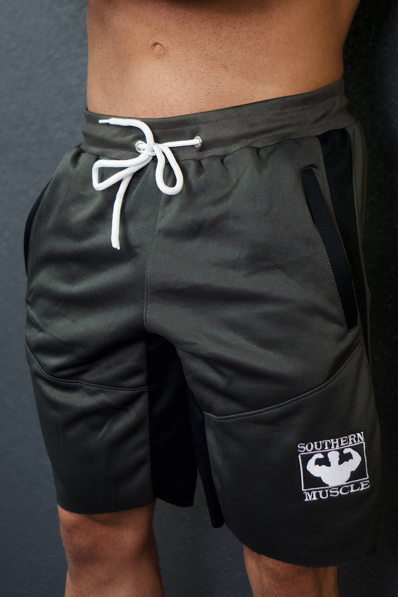 Men's Gym Shorts with Side Zipper Pockets