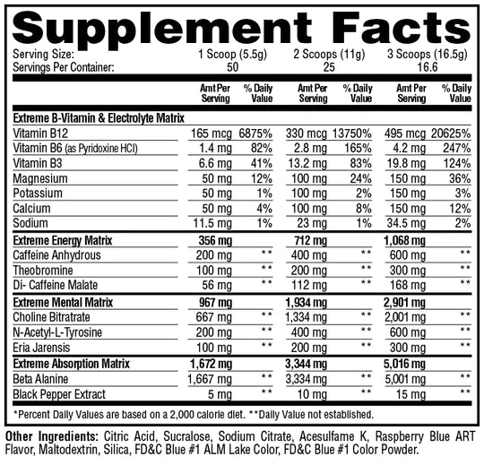 Metabolic Nutrition ESP Extreme Energy Pre-Workout