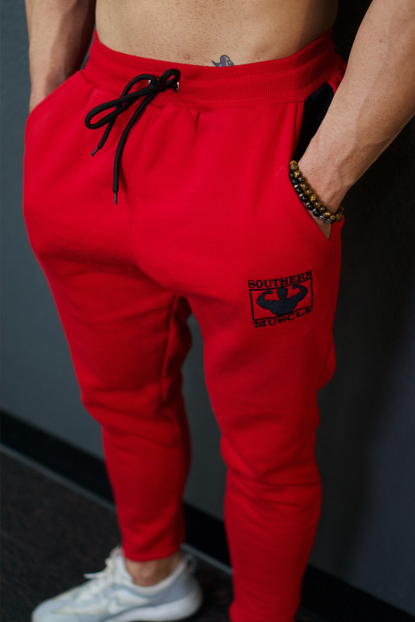 Men's Workout Sweatpants with Ankle Zipper