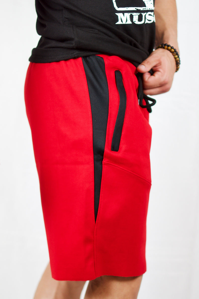 Men's Gym Shorts with Side Zipper Pockets