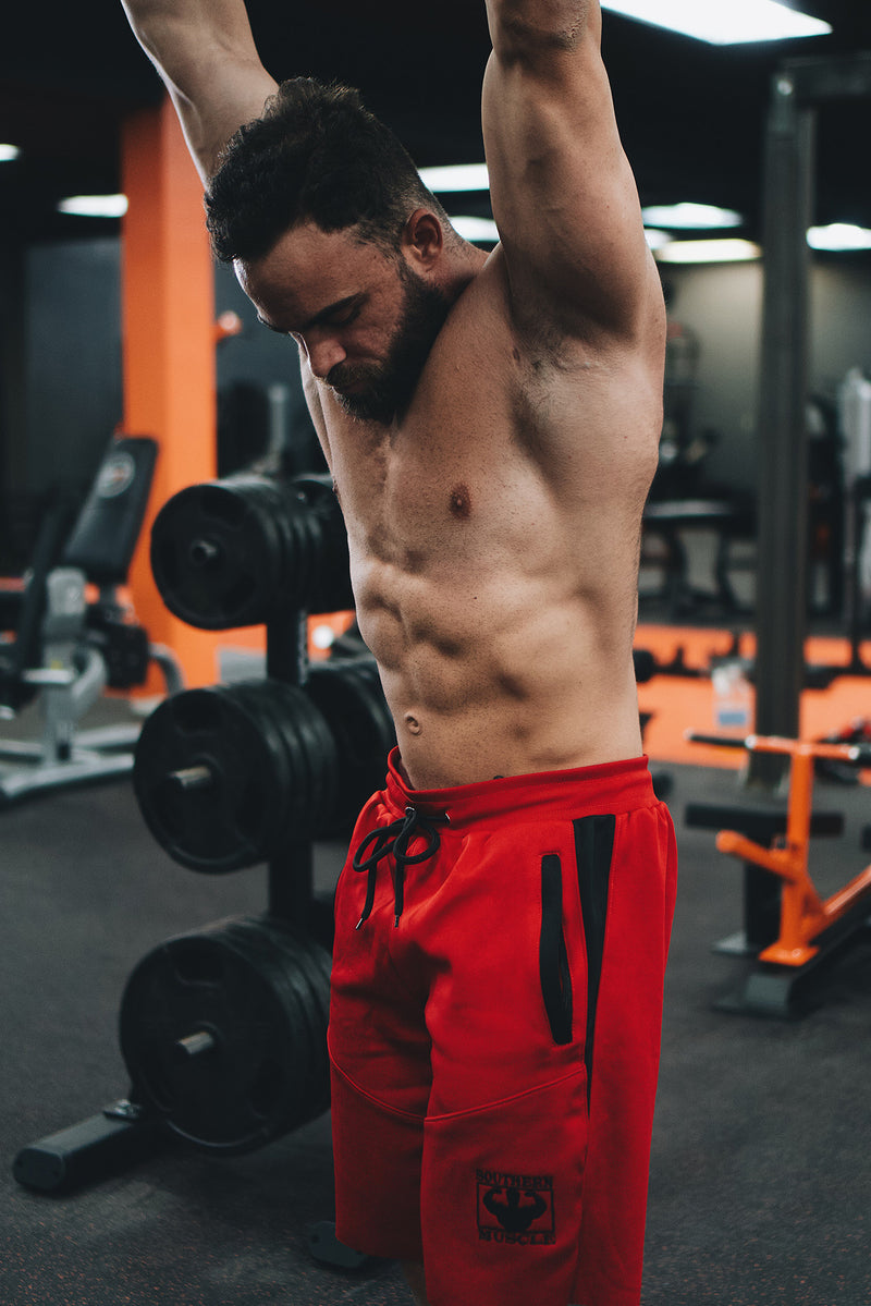 Men's Gym Shorts with Side Zipper Pockets