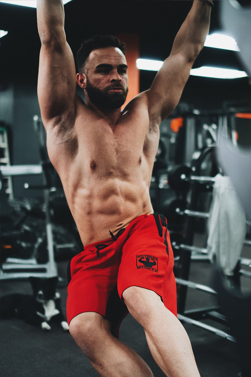 Men's Gym Shorts with Side Zipper Pockets
